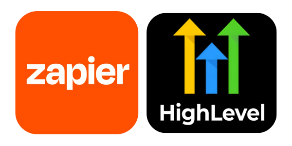 Zapier and GoHighLevel Logos